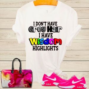 Graphic tee, available in sizes Small-X-Large